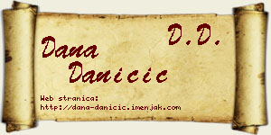 Dana Daničić vizit kartica